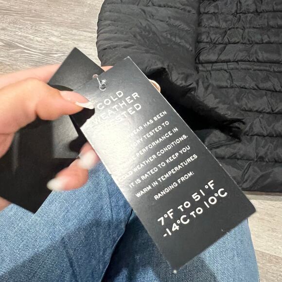 Ralph Lauren Black Hooded Puffer Jacket Size Large - Picture 6 of 7